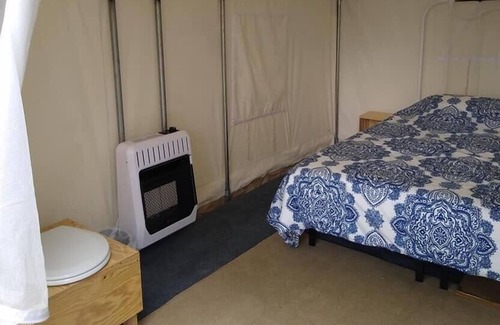 Skowhegan RV Rental | Tentrr Signature Site - Sunrise at The Old Miller Shed Company