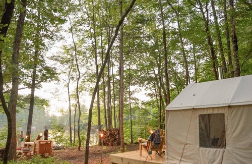 West Buxton RV Rental | Tentrr Signature Site - RIVERSIDE LAVENDER FARM