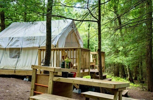 Kauneonga Lake RV Rental | Tentrr Signature Site - Come As You Are at the Tentrr Catskill Retreat - Stream