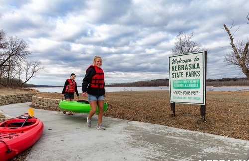 Cass County RV Rental | Tentrr State Park Site - Nebraska Louisville SRA – Cottonwood F – Single Camp