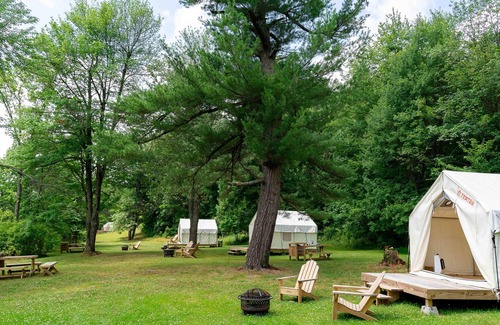 Ancram RV Rental | Tentrr State Park Site - Lake Taghkanic Lakeside Triple - Site A