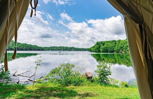 Ancram RV Rental | Tentrr State Park Site - Lake Taghkanic Lakeside Single - Site B