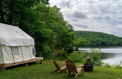 Ancram RV Rental | Tentrr State Park Site - Lake Taghkanic Lakeside Single - Site B