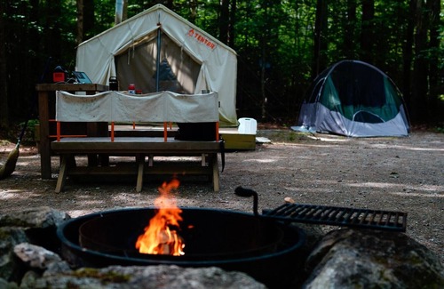 Pownal RV Rental | Tentrr State Park Site - Maine Bradbury State Park - Site 1 - Single Camp