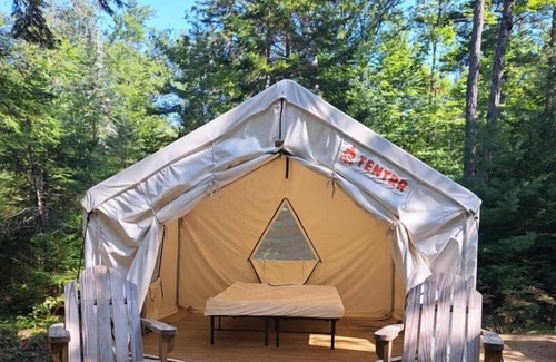 Weld RV Rental | Tentrr State Park Site - Maine Mount Blue State Park - Wooded Site - Single Camp