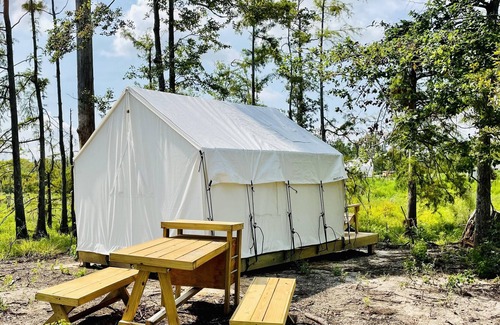 Lake Charles RV Rental | Tentrr State Park Site - Louisiana Sam Houston Jones State Park - Lagoon View A