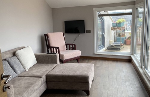 Kemerburgaz Apartment | Terrace floor with excellent view- lovely neighborhood very close to the airport