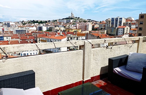 7th Arrondissement Apartment | Terrasse vue mer et Notre Dame de la Garde, à 2 min de la Plage des Catalans