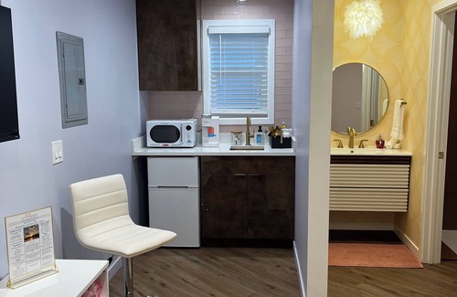 Williams Bay Apartment | The American Hotel - Pillow Talk Suite 2 - Downtown Williams Bay.