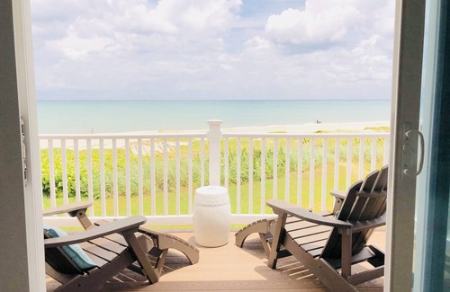 Indialantic By The Sea House | THE BEACH SHACK, a stylish oceanfront townhouse on quiet corner of Indialantic!