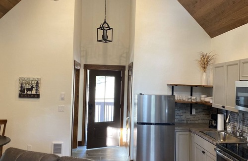 Lakeside Cabin | The Blacktail at Elk Ridge Village cabin 301A with views Flathead lake.