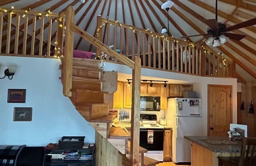 Fairbanks Cottage | The Borealis Yurt ~ Deluxe Mountain Getaway Above Fairbanks With Great Views