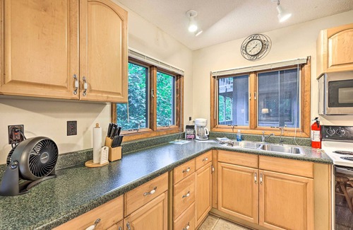 Roan Mountain Cabin | ‘The Chalet Retreat’ Cabin Across from Creek!