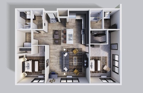 Altoona Apartment | The Fairway - Apartment 107, 2 Bed 2 Bath
