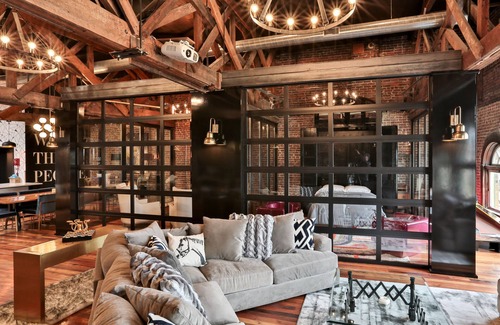 Shelbyville House | The Gatsby and adjoining ceilings