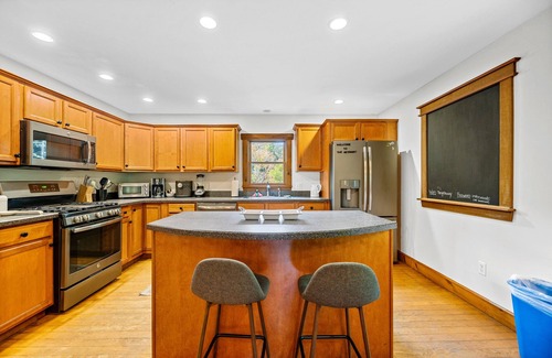 Pittsfield House | The Getaway: Relax with hot tub, fire pit, and mountain views—just 15 mins from Killington slopes!