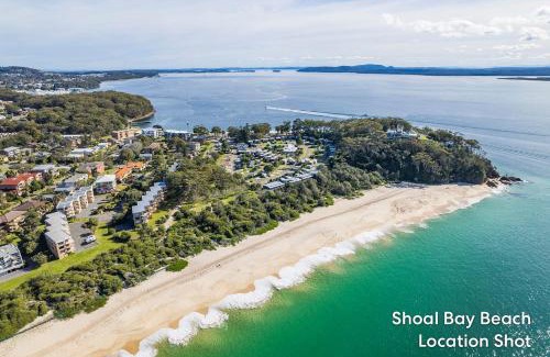 Nelson Bay Apartment | The Helm 8 hear the waves from Shoal Bay Beach