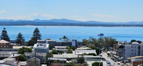 Nelson Bay Apartment | The Landmark unit 405 Resort style, spectacular water views, lift, linen, pool, games room, port-a-cot and highchair.