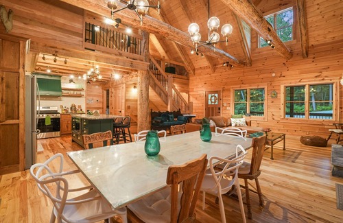 Laurelville Cabin | The Leaflet | Swim Spa | Theater Room