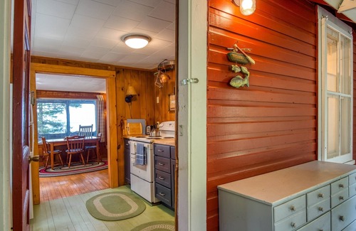Rangeley House | The Little Red Camp - private waterfront on Rangeley Lake, wood stove and fire pit