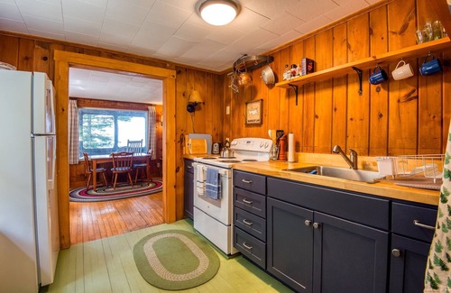 Rangeley House | The Little Red Camp - private waterfront on Rangeley Lake, wood stove and fire pit