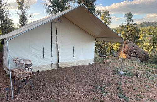 Florissant RV Rental | The Mirage glamping tent- Amazing views!