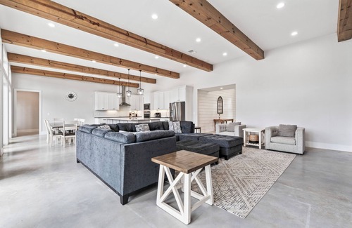 Sabinal House | The most Instagram-able house in Concan. Private pool, hot tub, minutes to THE Frio River