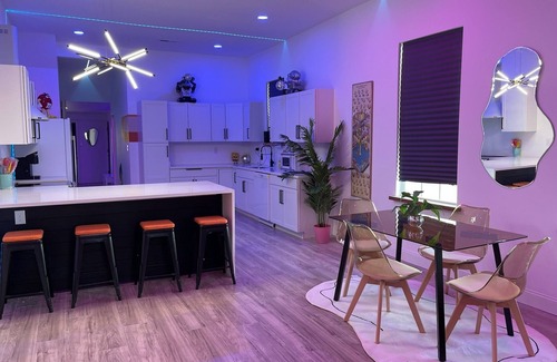 Central Gardens House | The Neon Nest: Retro Chic 4BR Home in Cooper Young