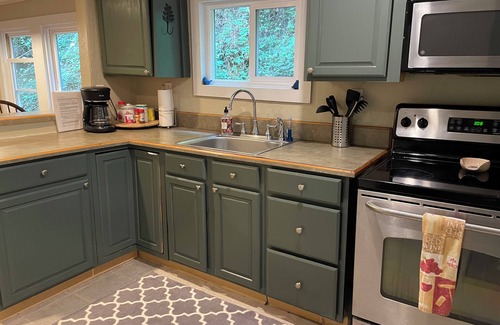 Marshall Cabin | The Nest: Cozy Cabin, Hot Tub, Walk to Downtown Marshall, NC.