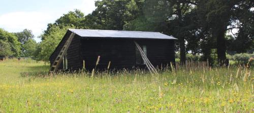 Bethersden Ski Chalet | The Old Apple Shed cosy heated cottage in a meadow close to the charming village of Bethersden