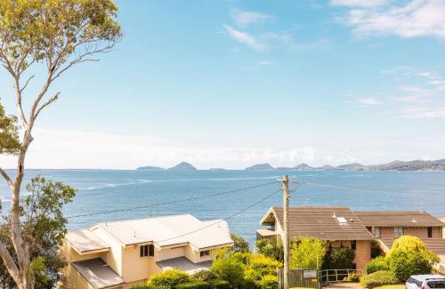 Soldiers Point Apartment | The Point 13, 5-7 Mitchell St - stunning water views, complex pool and WiFi
