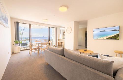 Soldiers Point Apartment | The Point 13, 5-7 Mitchell St - stunning water views, complex pool and WiFi