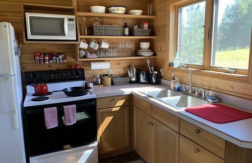 Whitefish Cabin | The Quiet Cabin-on A Meadow Surrounded By Forest Near Whitefish & Glacier Park