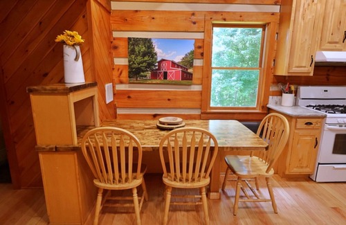 Cherokee Cabin | The Ridge: Fire Pit, Screened Porch, Scenic Views, Gas Grill, Full Kitchen, Pet-Friendly