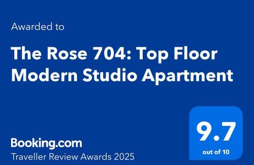Bo'Kaap Apartment | The Rose 704: Top Floor Modern Studio Apartment