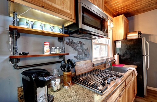 Big Bear City Cabin | The Summit at Sherwood ~ Dog-friendly cabin with fenced yard, patio, grill, & furnished deck