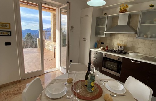 Torri del Benaco Villa | The terrace - vacation home with lake view