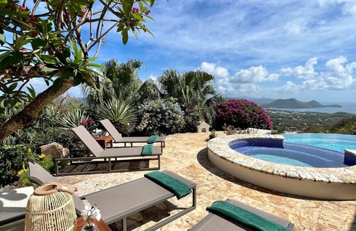 Cap Estate Villa | The View has amazing vistas and an infinity pool