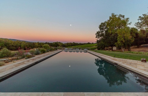 Glen Ellen House | The Vineyard Estate: 33 Acres, Private Vineyard + Wine Cave, Lake + Slide, Pool