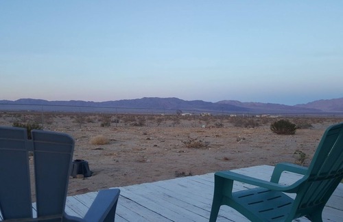 Wonder Valley Cabin | The Wolf House Cabin with fenced 5 acres and a Watch Tower