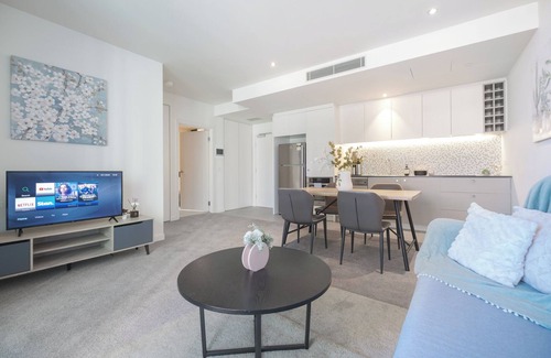 Docklands Apartment | This apartment is a 1 bedroom(s), 1 bathrooms, located in Docklands, VIC.
