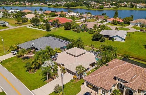 Deep Creek House | This heated pool home exudes originality