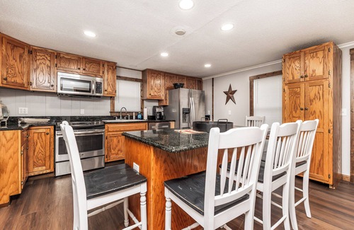 Lafayette County House | This house is a cozy escape in the rural neighborhood of Leadmine Wisconsin.
