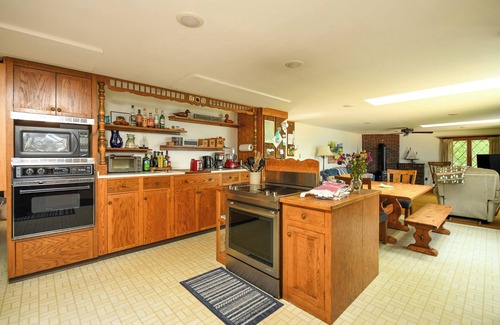 Oxford House | Thompson Lake Retreat with Dock, Spacious Yard, and Game Room!