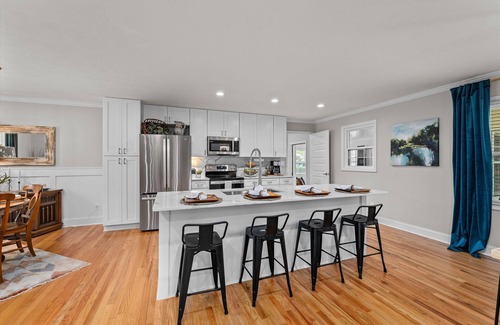 Martinez House | Three bedroom two bath with fenced yard and 2 car garage