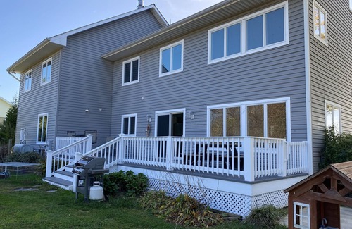 Stevensville House | Three Decks overlook Marina basin and views of the Chesapeake and Eastern Bays