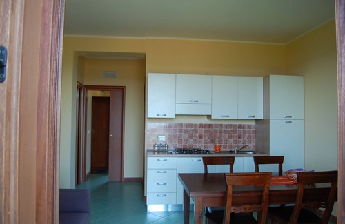 Santa Tecla Apartment | Three room apartment :Seafront residence with pool and garden