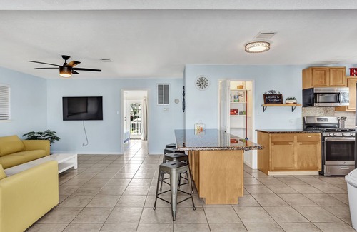 Bayou Vista House | Tiffany Blue Canal Home with Ocean Breeze