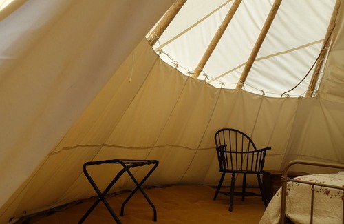 Kennerdell RV Rental | Tipi at Copperhead Retreat
