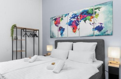 Ruhrort Apartment | Tolles Design, hochwertig, Vollausstattung, 3 Zimmer, großes Bad & Gäste-WC, große Küche, 3 x Smart TV, 11 min zum Hbf Duisburg